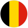 Circular Belgian Flag