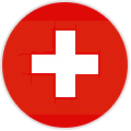 Circular Swiss Flag