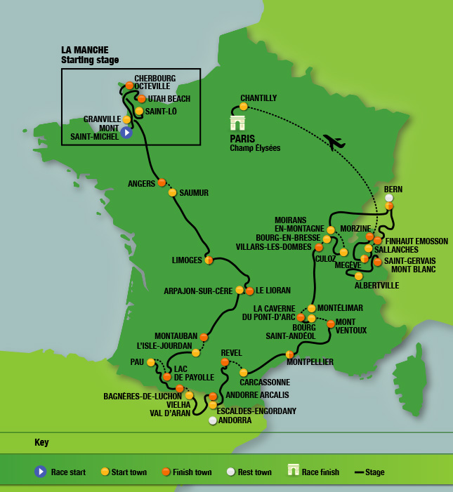Tour de France route 2016